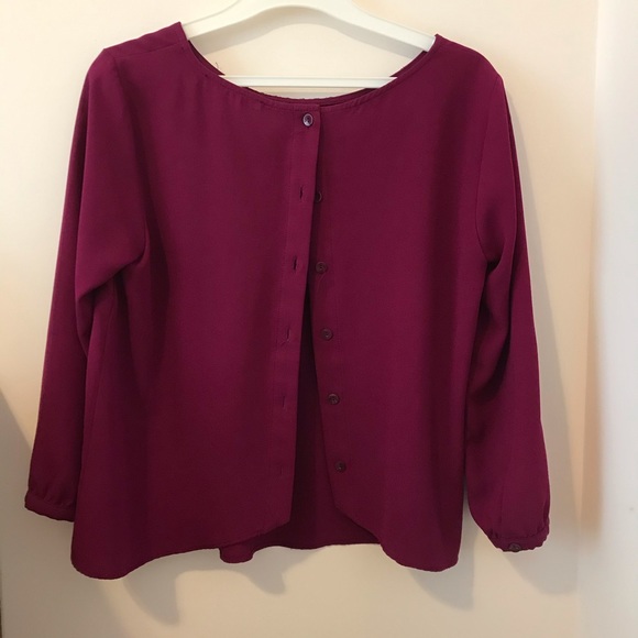 Dark purple blouse - Picture 2 of 3